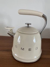 Retro Cream Stovetop Kettle Stainless Steel Whistling