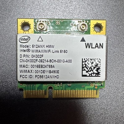 OEM Intel WiFi Link 5160 512ANX HMW Dual Band PCI Express Mini