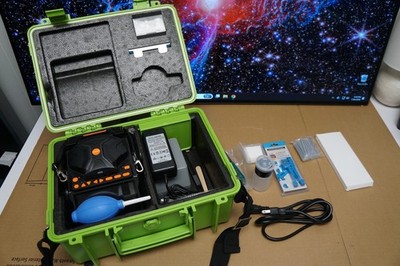 VEVOR Fiber Fusion Optic Splicer 6 Motors Core & Clad Alignment 5'' LCD Screen