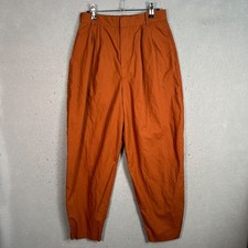 Uniqlo x Comptoir Des Cotonniers Size Small Rust Orange High-Waist Tapered Pants