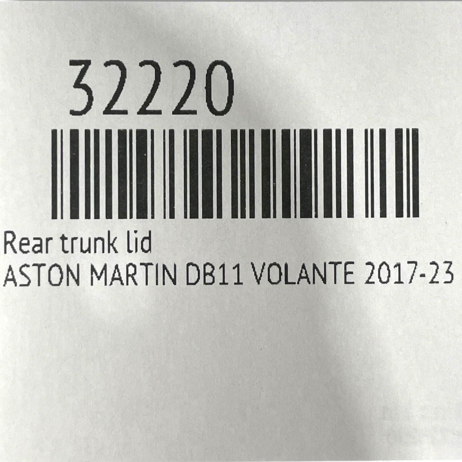 Aston Martin DB11 Volante 2017-2023 Rear Condenser compartment lids Set P/N KY53L40626AC
