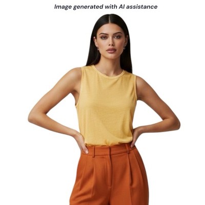 GAP L the shrunken tank orange nectar color