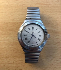Swatch Irony YAS100G Automatic Swiss Made Date 37mm Steel Silver Dial 30m