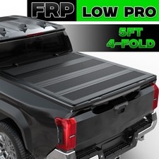 5ft Low Profile Frp Hard Tonneau Cover For 2024-2026 Toyota Tacoma Truck Bed