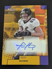 2024 Topps Finest Todd Heap Auto /50 Gold #FBA-TH Ravens