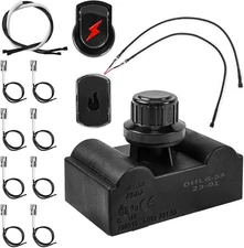 Uniflasy Grill Igniter Kit,Electronic Ignition Module and Switch Button black 