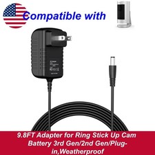 9.8FT Adapter for Ring Stick Up Cam Battery 3rd Gen/2nd Gen/Plug-in,Weatherproof