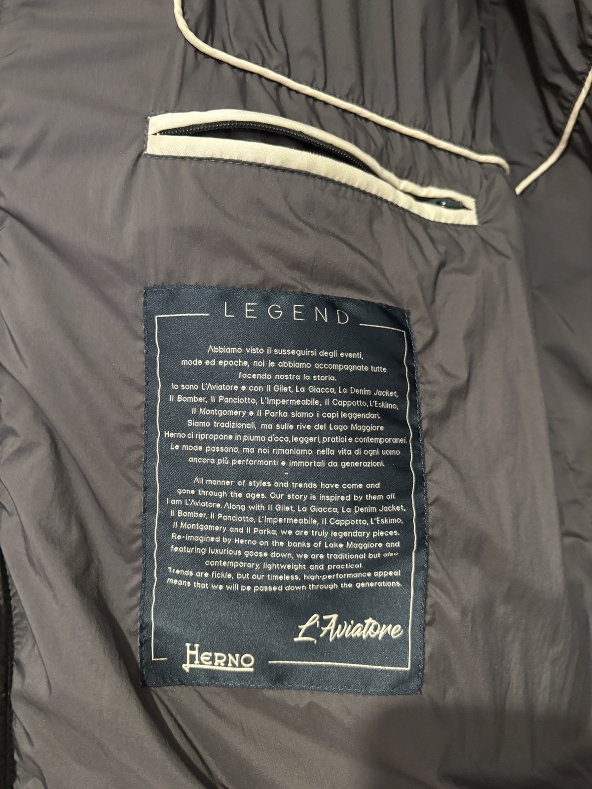 Herno Anthracite Down Injected Lightweight Quilte… - image 5