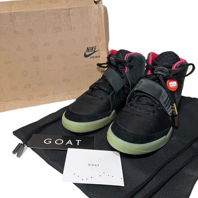 Extremely Rare   NIKE AIR YEEZY 2 NRG SOLAR RED Nike Kanye West Air Yeezy 2