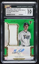 2018 Topps Triple Threads Emerald 32/50 Blake Snell CGC 10 Gem Mint Auto 1b9