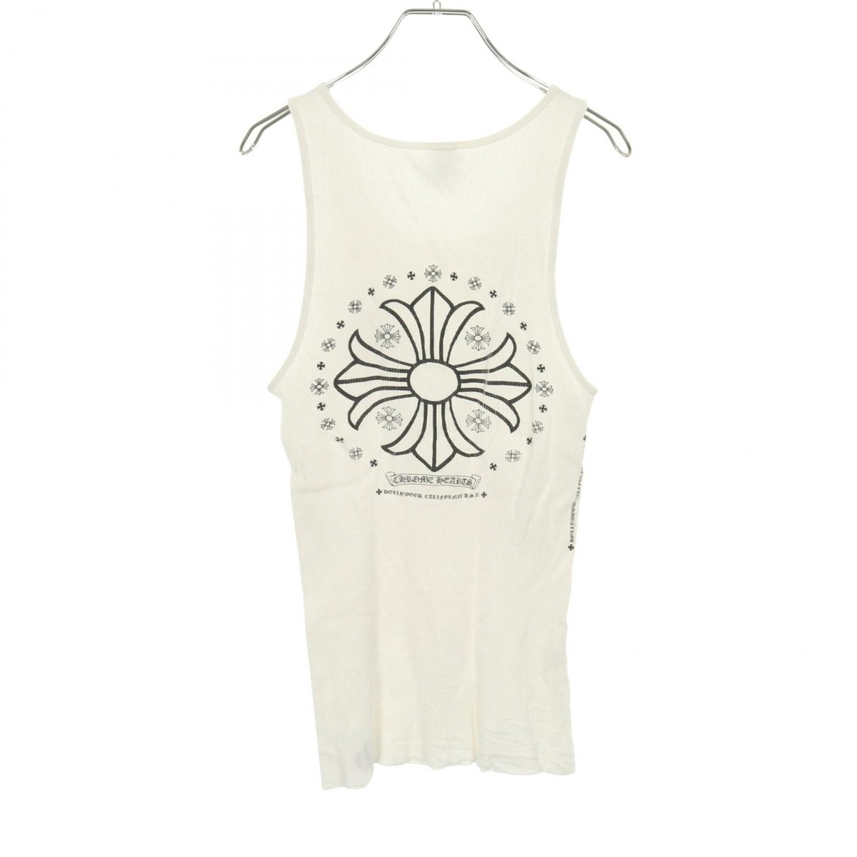 CHROME HEARTS タンクトップ ホワイト Rib Horseshoe Tank Top 