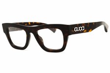 Gucci GG1840O 006 Shiny Dark Havana/Tortoise 51mm Eyeglasses New Authentic