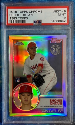 2018 Topps Chrome Shohei Ohtani 1983 Topps #83T-6 (PSA 9)