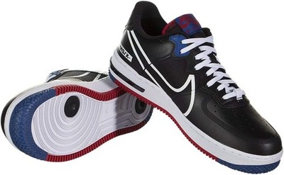 Nike Air Force 1 React USA CT1020-001 Size 9 Black Red White Blue