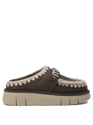 Mou Bounce Clog Metal Logo Slippers IT 37 Women