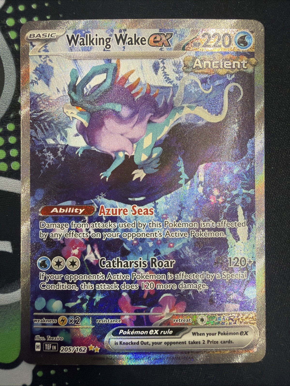 Walking Wake ex 205/162 Special Illustration Rare Temporal Forces Pokemon NM