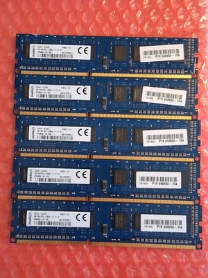 Lot of 5 Kingston HP698650-154-KEB 4GB PC3L-12800U DDR3 1600 Desktop Ram