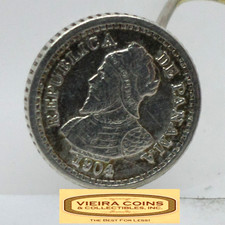 1904 Panama Silver 2 1/2 Centesimos - #C54649NQ