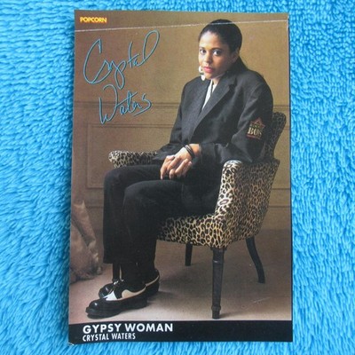 CHRYSTAL WATERS Starkarte Star Card POPCORN ''Gypsy Woman''