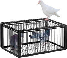 Pigeon Trap Cage, One-Way Entrance Escape-Proof Bird Traps, Easy to Install Outd