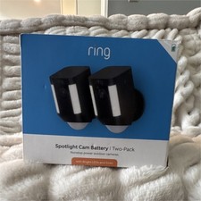 Ring Spotlight Cam Battery 2-Pack Wireless 1080p Security Cameras LED Siren