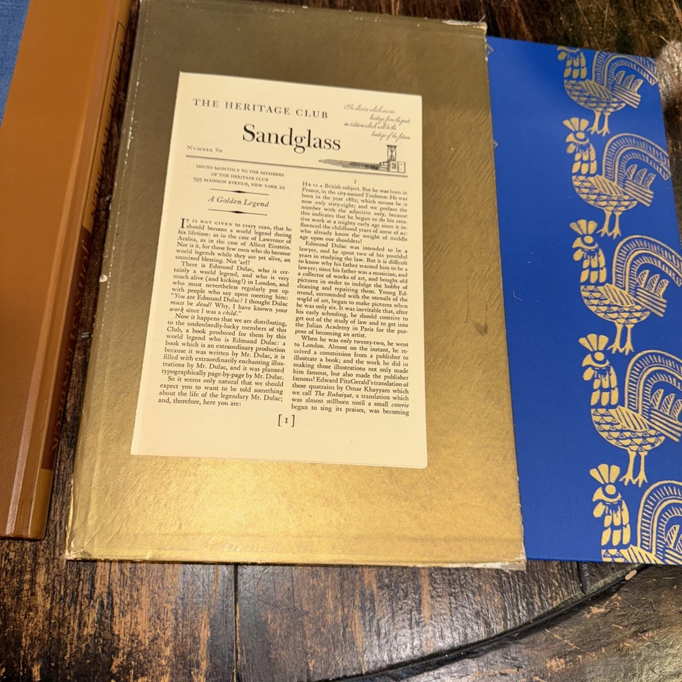 2 Vintage 1970 The Golden Cockerel & Of Mice And Men-Heritage Club With Slipcase Foto 3 de 4