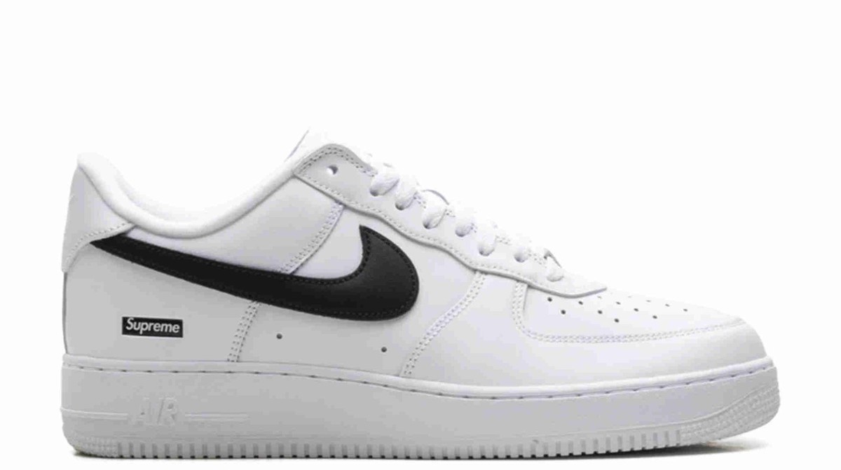 Size 8.5 - Supreme x Nike Air Force 1 Low Box Logo - White Black