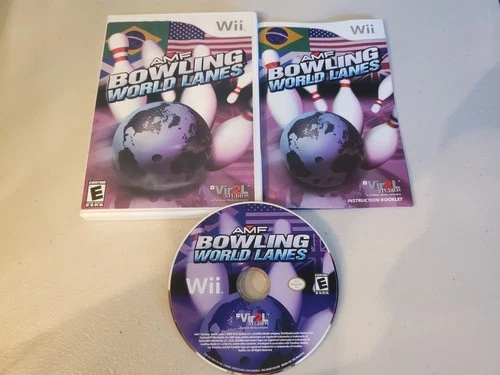 AMF Bowling: World Lanes (Nintendo Wii, 2008) COMPLETE GCM CIB