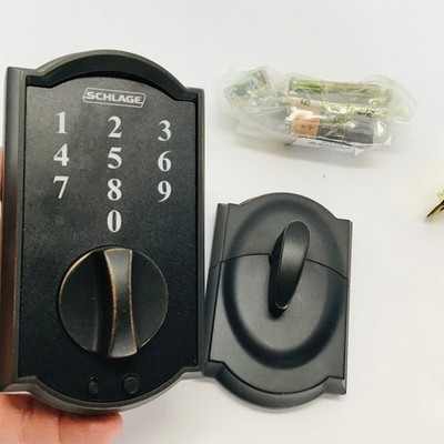 Schlage Touch Aged Bronze Camelot keyless entry Deadbolt - BRAND NEW