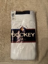 NEW Vintage Jockey Classic Mens 100 Cotton Pouch Briefs White 3-Pack Size 42