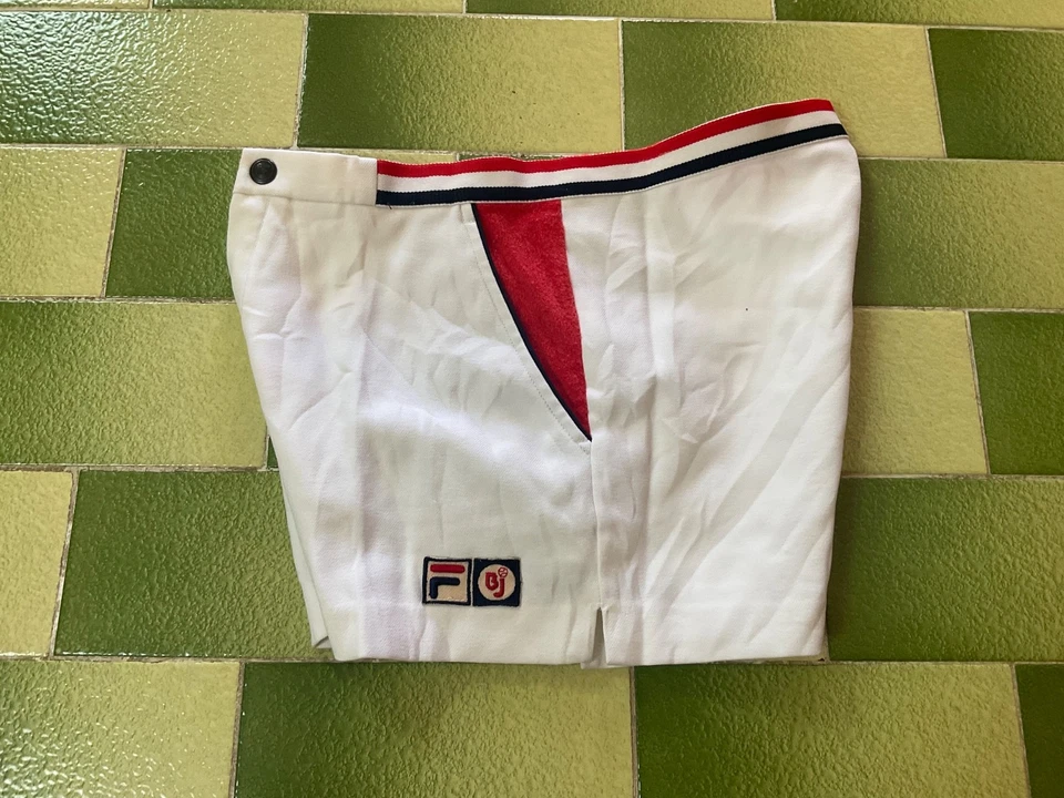 Vintage 80s Bjorn Borg Shorts Tennis Sports White Zipper Fly Size USA 28” Italy - Image 4 of 4