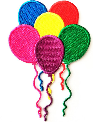 Balloons Party Patch Iron on Sew on Cartoon Logo Iron on Sew on Patch Sign Badge