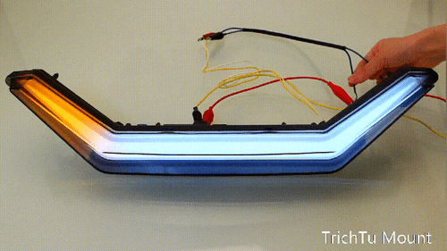 2884346 Smoke Center LED Light Accent Light For Polaris RZR PRO XP 4 / PRO R New - Picture 18 of 21