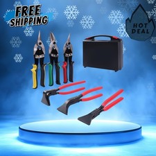 6-in-1 Sheet Metal Tool Set 3 Hand Seamers & ...
