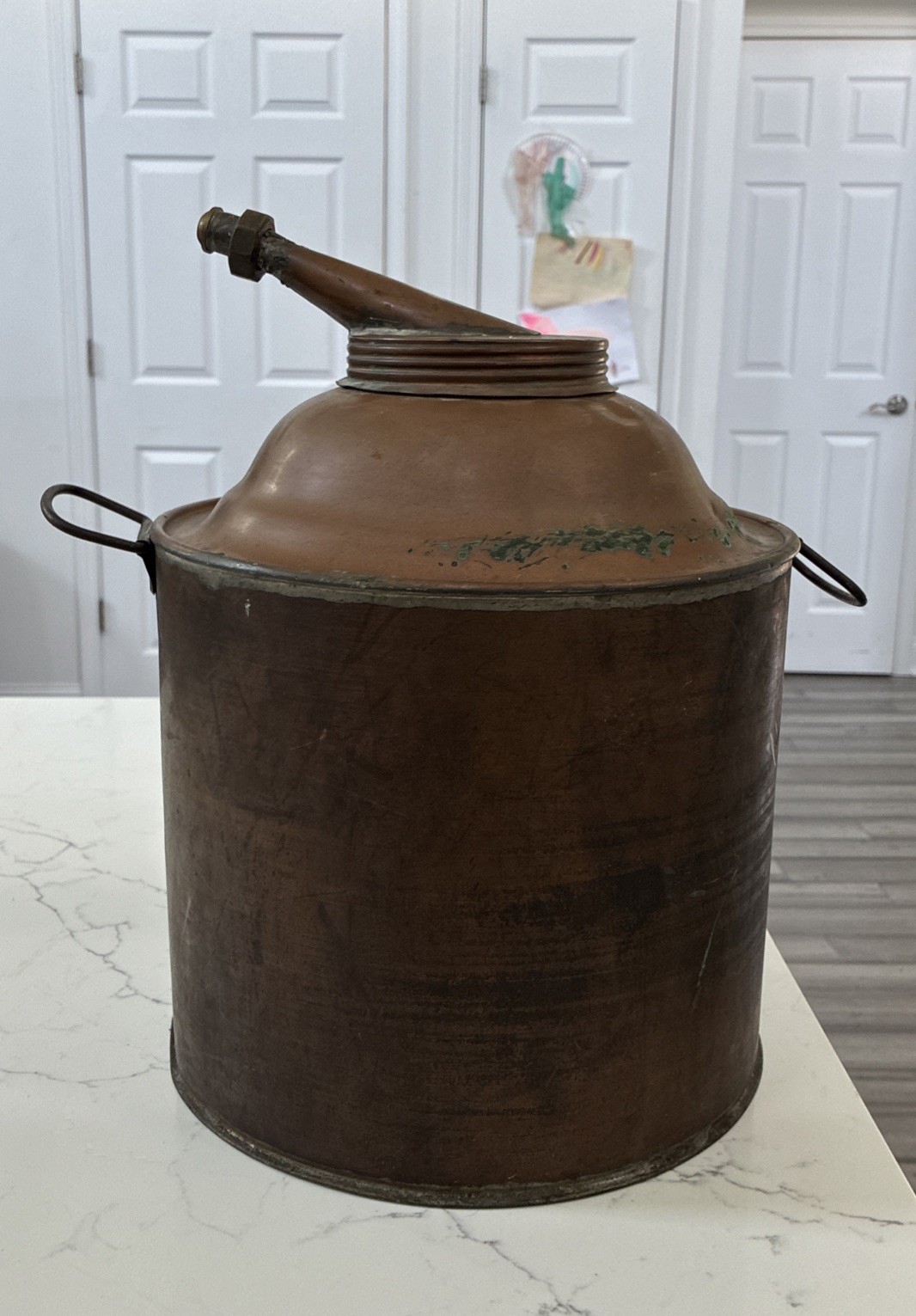 Antique Authentic Copper Moonshine Whiskey Still