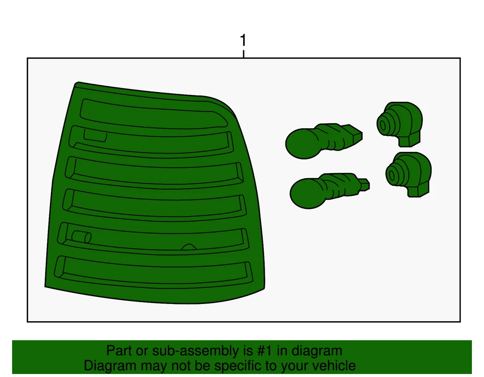 Conjunto de lámpara trasera original Ford 5E6Z-13405-AA Foto 2 de 3