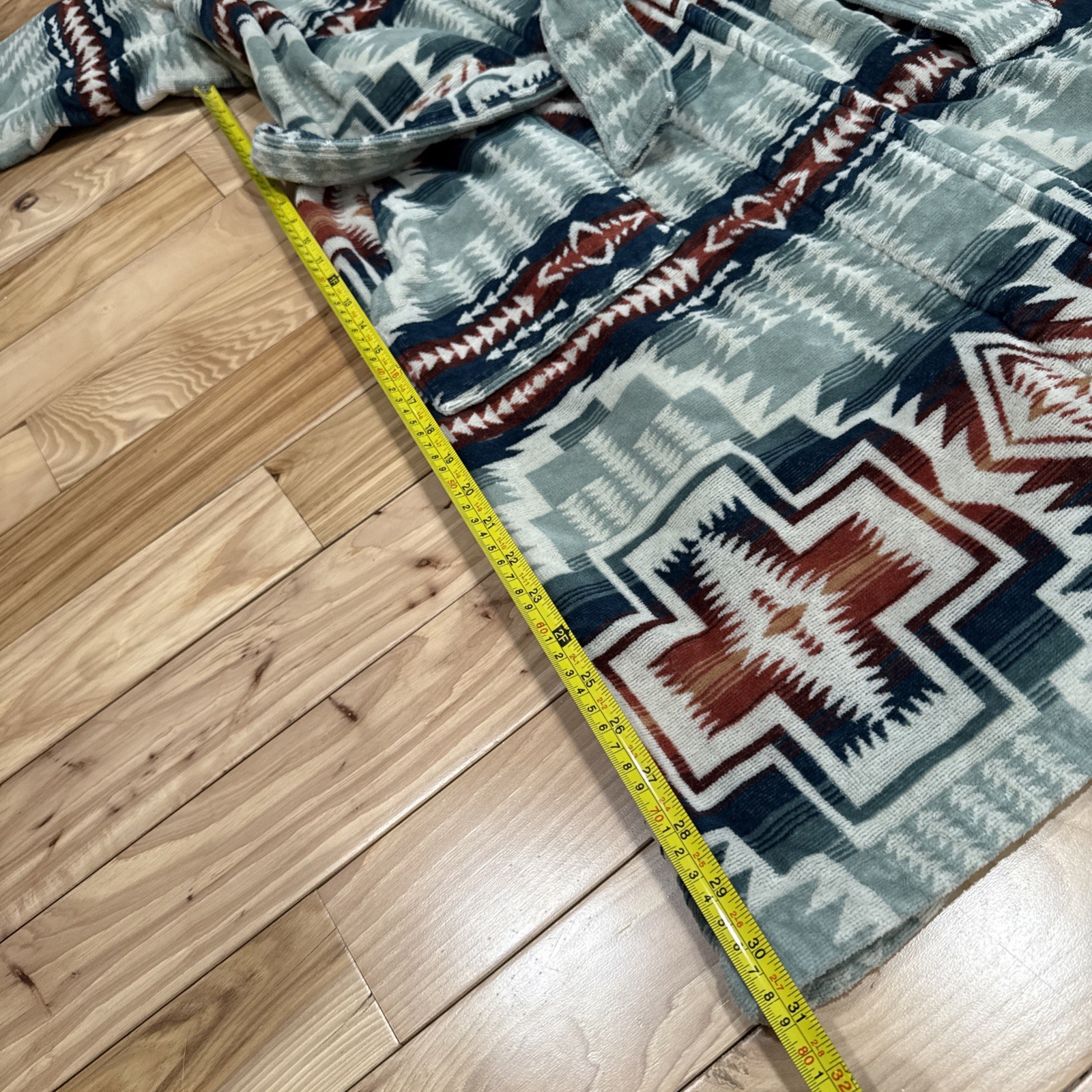 Pendleton Silver Blue Harding Star Aztec Bathrobe… - image 6