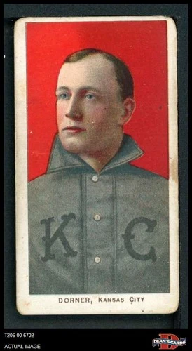 1909 T206 Gus Dorner American Association - Kansas City 2 - GOOD
