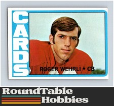 1972 Topps Football St. Louis Cardinals Roger Wehrli #59