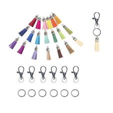 150 Pcs Keyring Bead Tassel Set Keychain Tassels Bulk Craft Accessories
