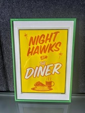 Nighthawks At The Diner Framed Tom Waits Poster
