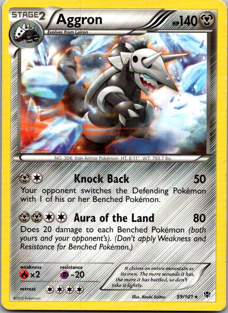 Aggron 59/101 Plasma Blast Rare LP
