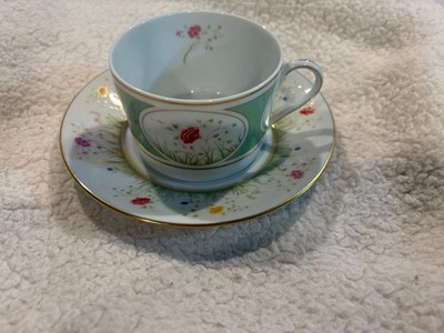 Haviland ''Floralies'' Teacup & Saucer w/ motif BRAND NEW