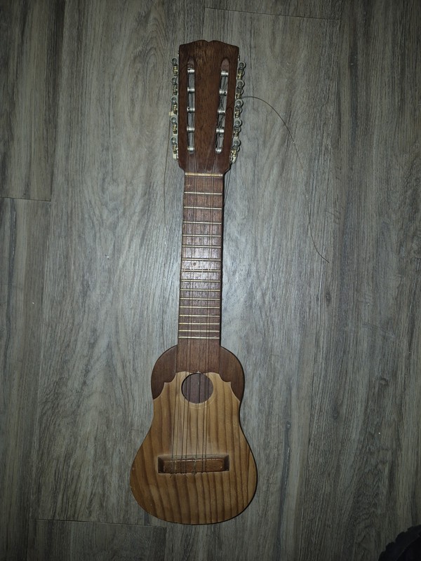 Vintage Handmade Charango 10 String Small Andean Folk Instrument Wood Guitar...