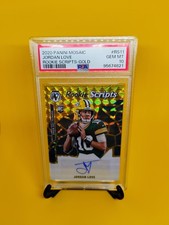 2020 Jordan Love Panini Mosaic Rookie Scripts Gold RC Auto🔥POP 6