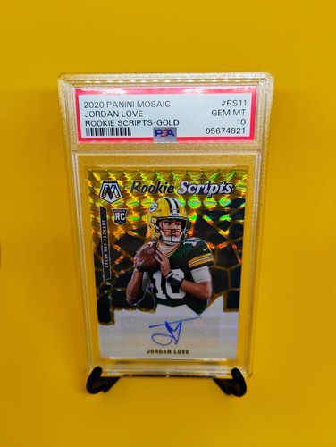 Jordan Love [Gold] #RS11 2020 Panini Mosaic Rookie Scripts card