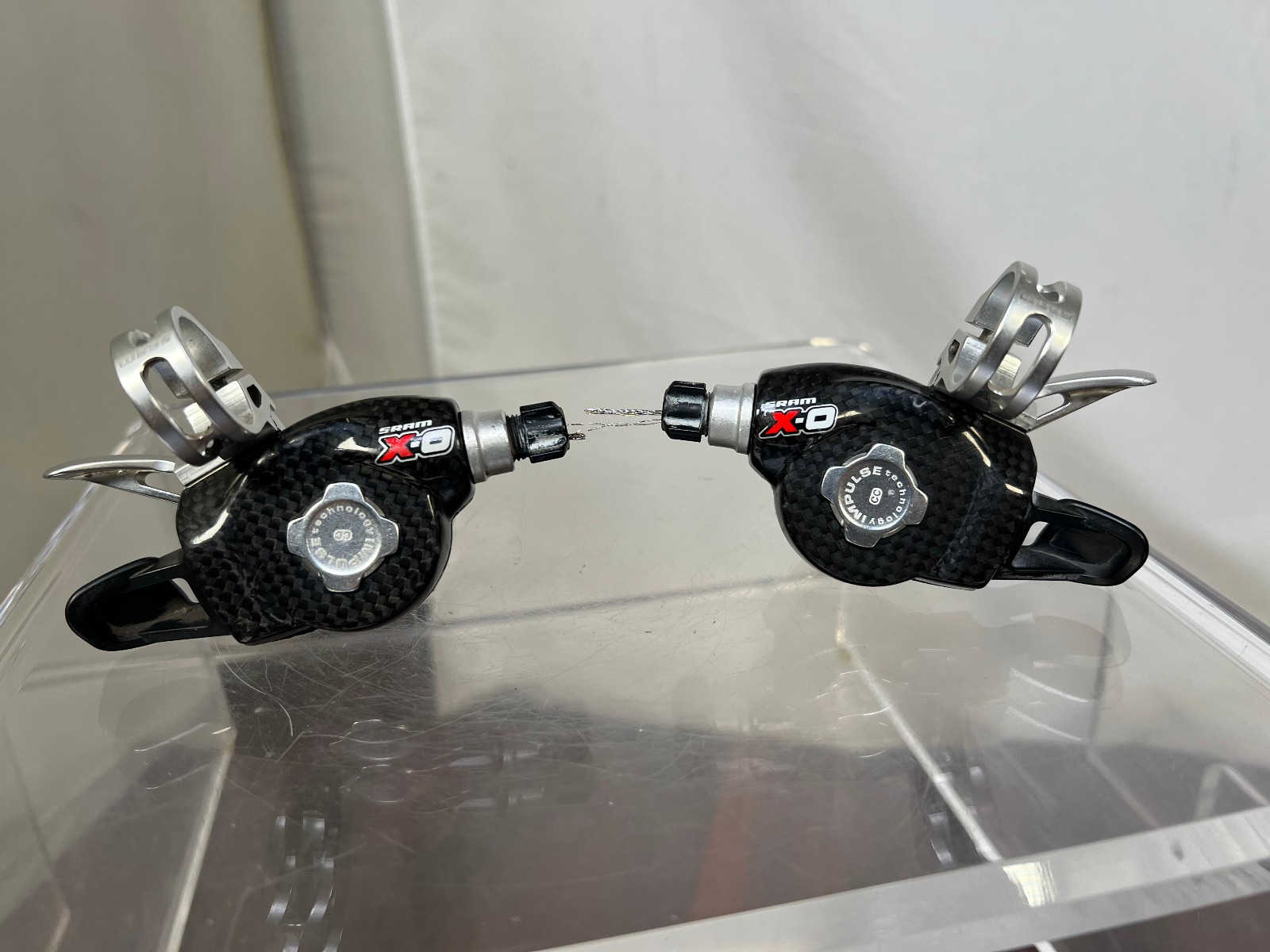 SRAM X-0 Carbon Trigger Shifter Pods 3 x 9 Speed XO MTB Mountain Shifters