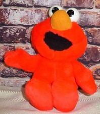 Vintage 1996 Tyco Sesame Street Elmo Plush Toy 12" Stuffed Animal Soft Cuddly Br