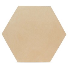 Unfinished Wooden Hexagon Blanks 6 inch for Crafts Honeycomb D cor Woodpeckers