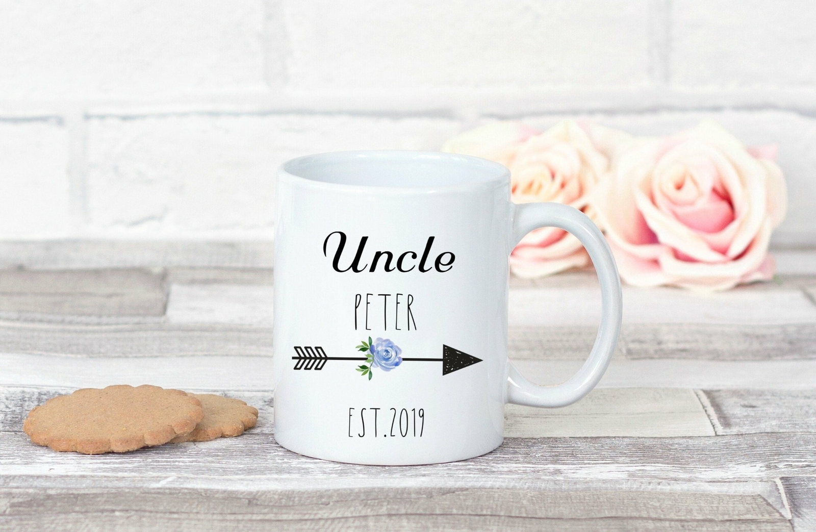 Personalized Uncle Mug Est 2019 Custom Uncle Mug Personalised Uncle Coffee Mug